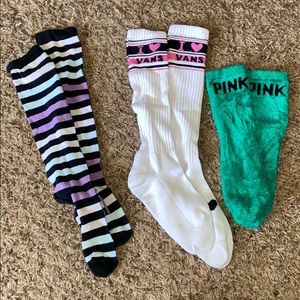 Vans and Pink socks